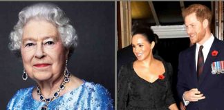 regina elisabetta harry e meghan