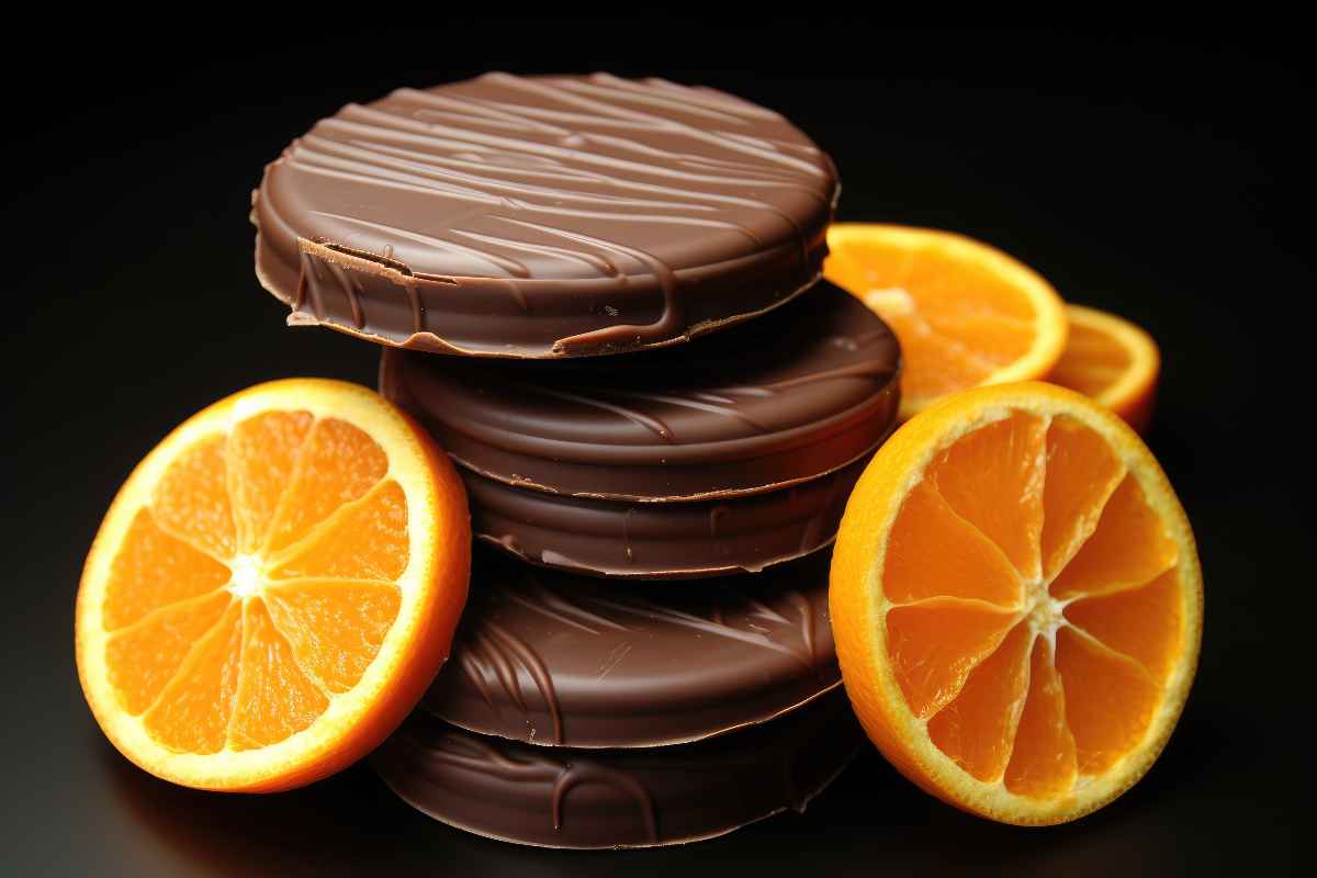 Arancia e cioccolato biscotti