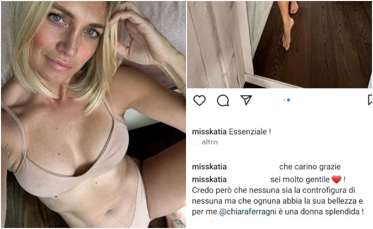 katia pedrotti instagram commento chiara ferragni 